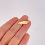 Herraje Placa Nube 0.5g / 3/4 in Oro Amarillo 18K