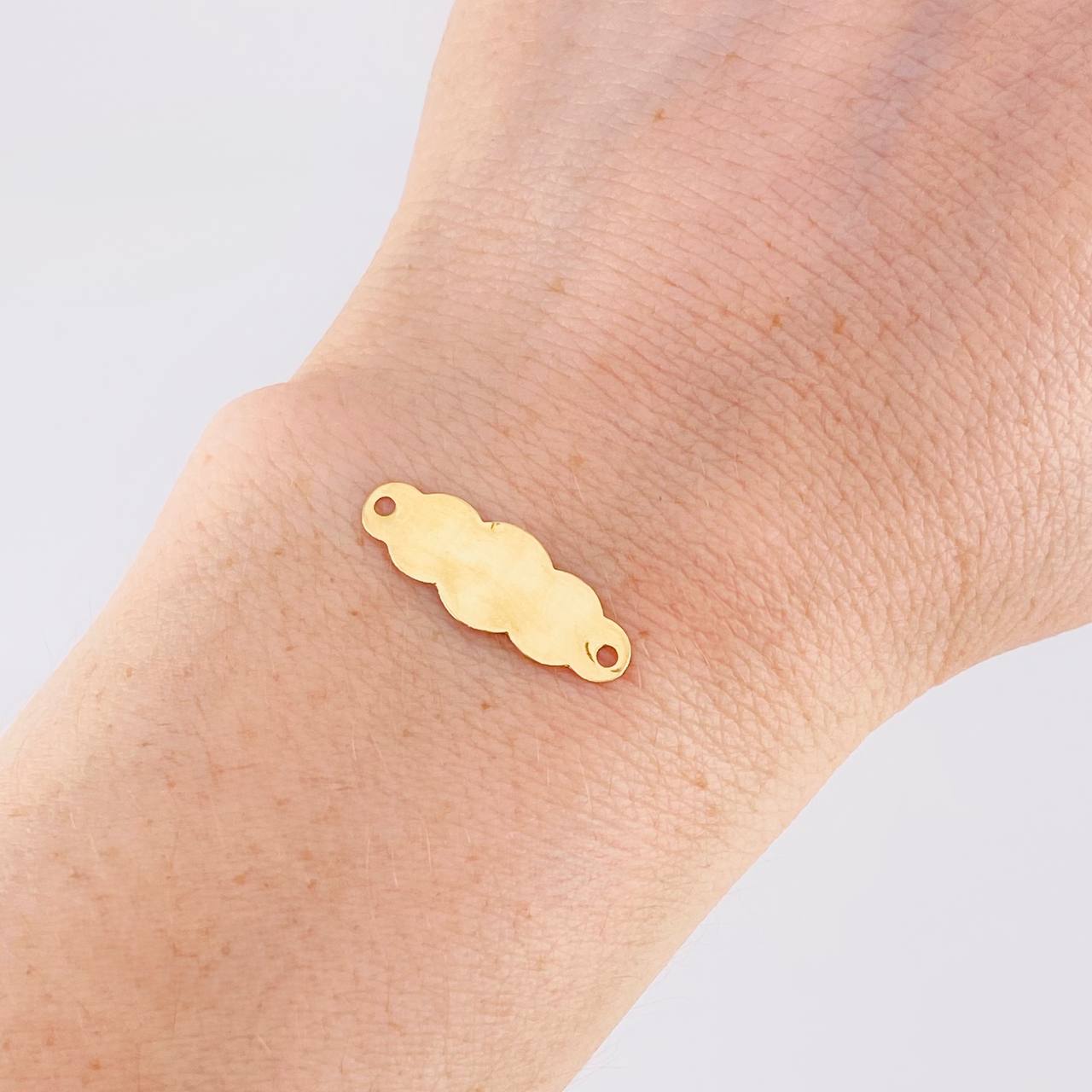 Herraje Placa Nube 0.5g / 3/4 in Oro Amarillo 18K