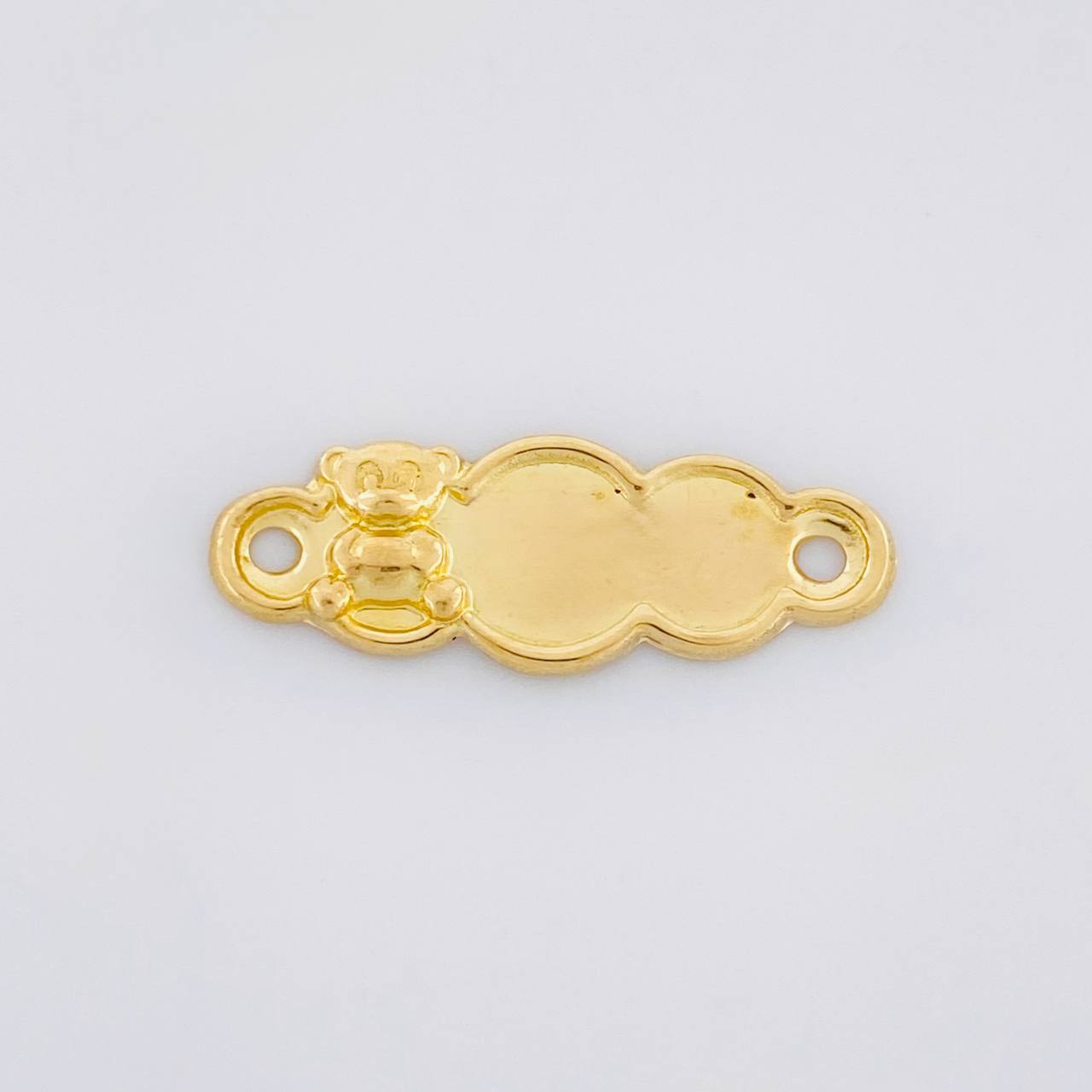 Herraje Placa Nube Oso 0.45g / 1 in Oro Amarillo 18K