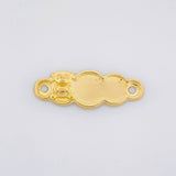 Herraje Placa Nube Oso 0.45g / 1 in Oro Amarillo 18K