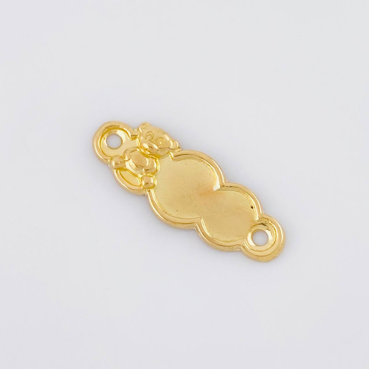 Herraje Placa Nube Oso 0.45g / 1 in Oro Amarillo 18K