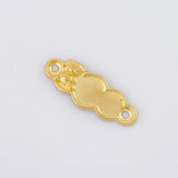 Herraje Placa Nube Oso 0.45g / 1 in Oro Amarillo 18K