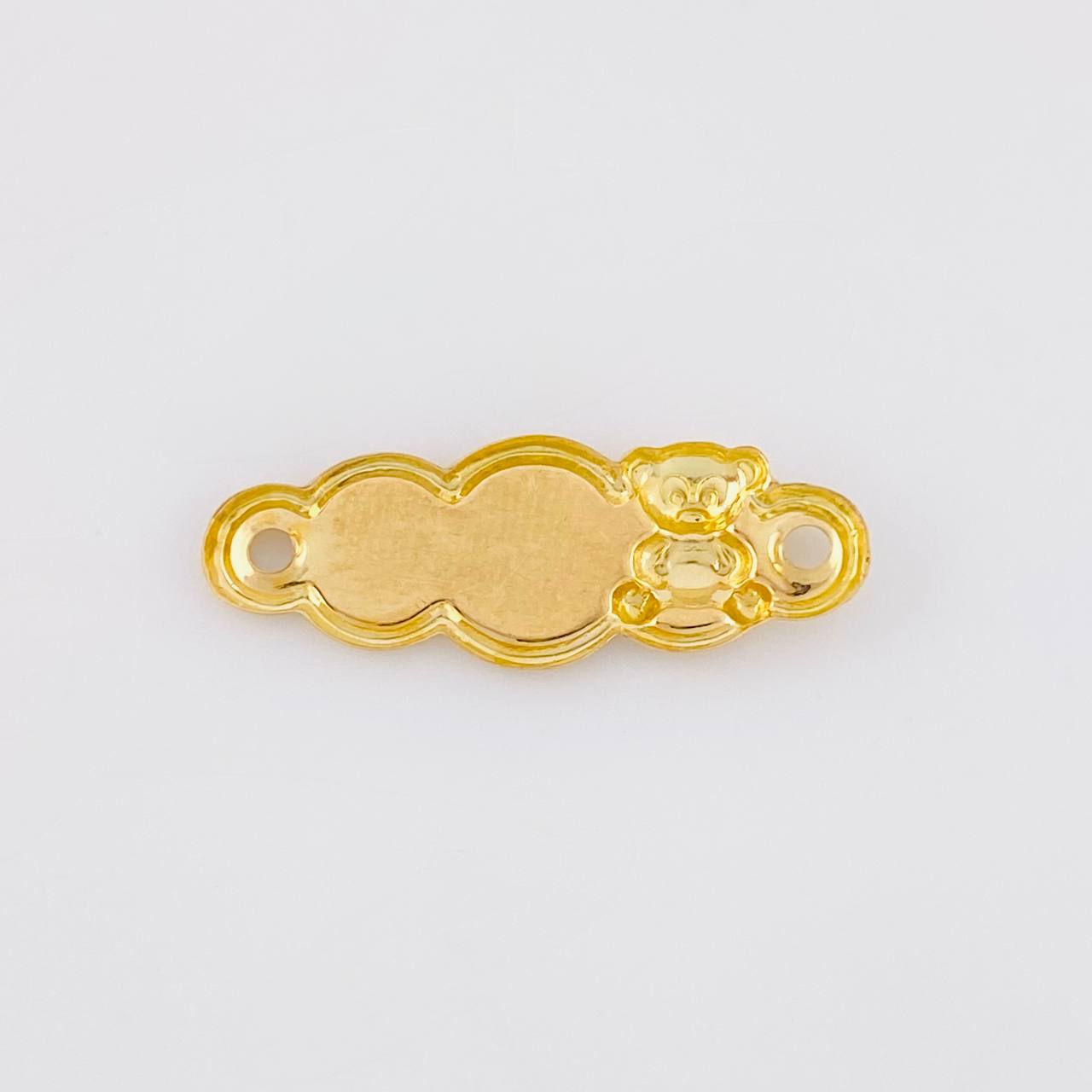 Herraje Placa Nube Oso 0.4g / 1 in Oro Amarillo 18K
