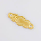 Herraje Placa Nube Ángel de la Guarda 0.45g / 1 in Oro Amarillo 18K