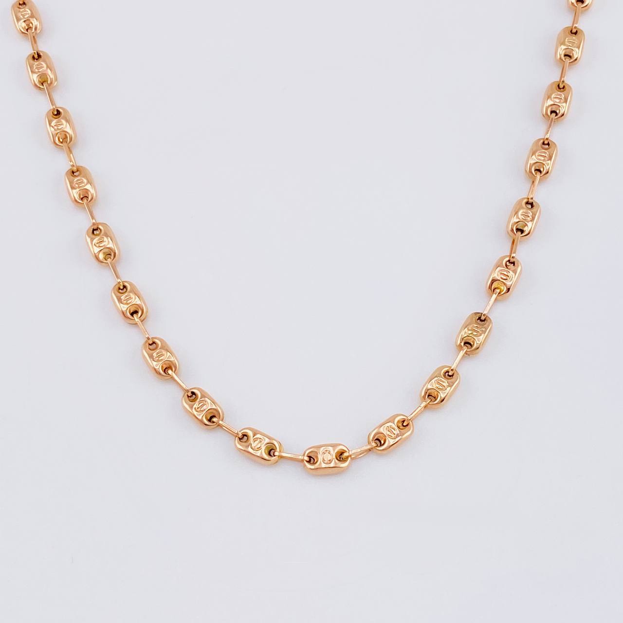 Cadena Rustica Tornillo 9.55g / 26 in / 3.6mm Oro Rosa 18K