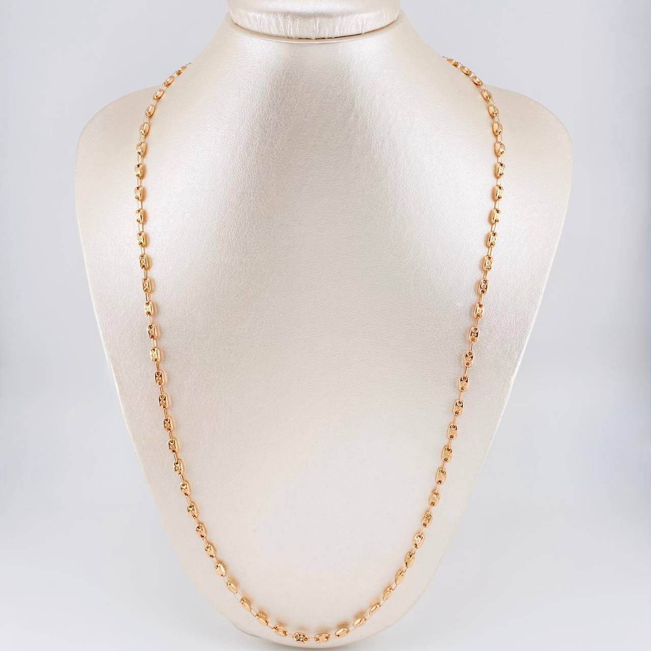 Cadena Rustica Tornillo 9.55g / 26 in / 3.6mm Oro Rosa 18K