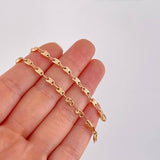 Cadena Rustica Tornillo 9.55g / 26 in / 3.6mm Oro Rosa 18K