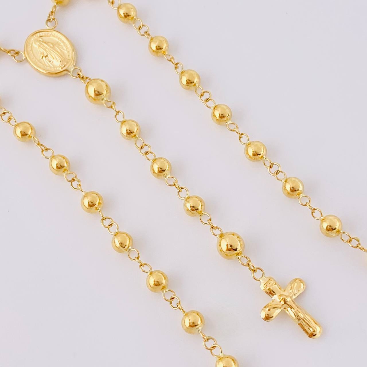 Rosary Miraculous Virgin 8.85g / 24 in / 4mm Yellow Gold 18K