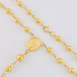 Rosario Virgen Milagrosa 8.05g / 22 in / 4mm Oro Amarillo 18K