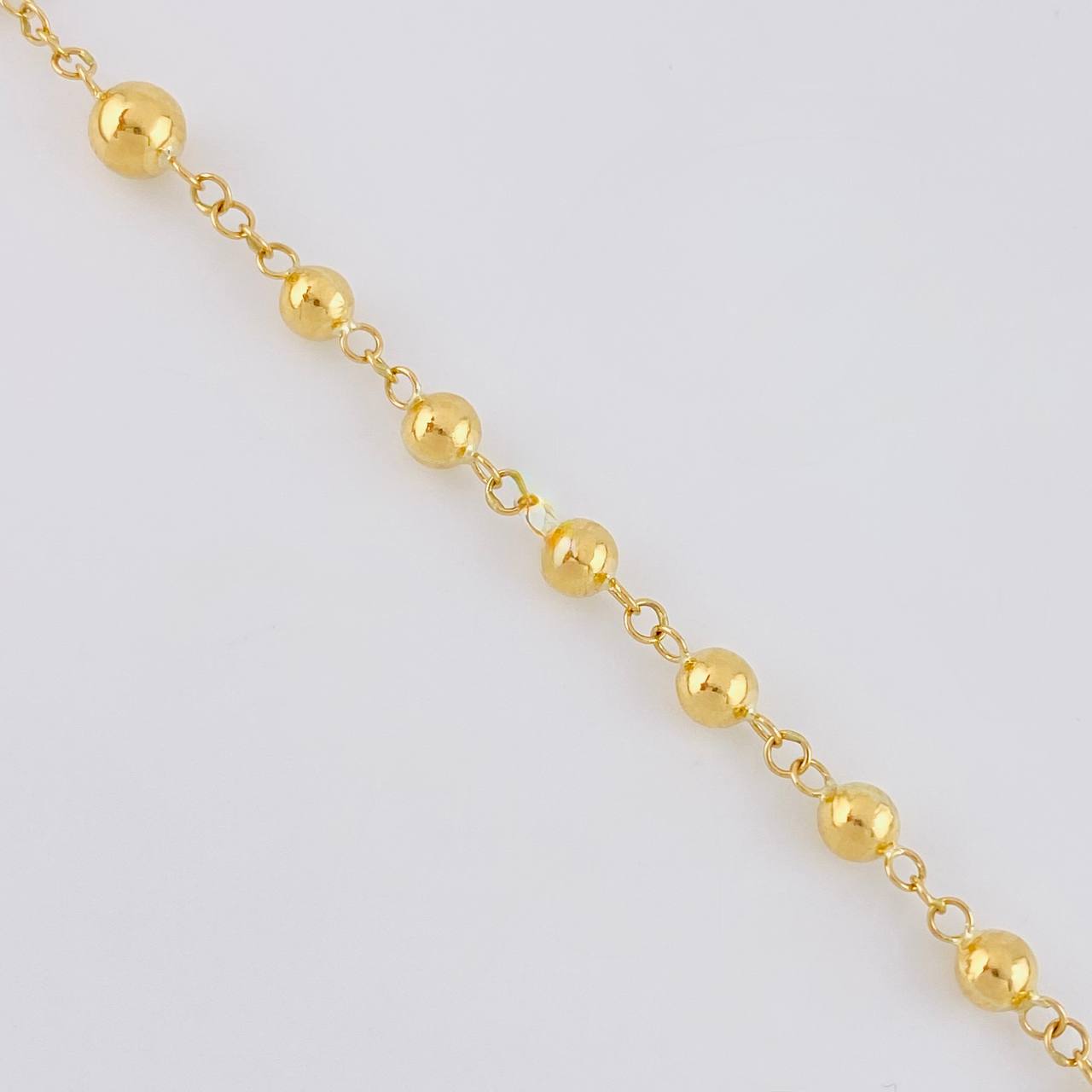 Rosario Virgen Milagrosa 8.55g / 22 in / 4mm Oro Amarillo 18K