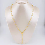 Rosario Virgen Milagrosa 8.05g / 22 in / 4mm Oro Amarillo 18K
