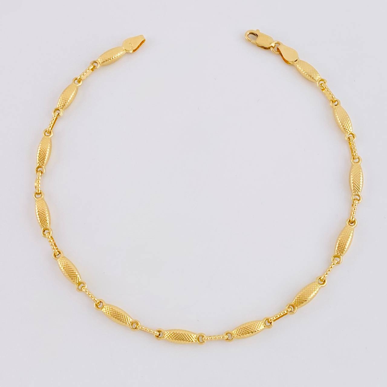 Bracelet Rustic Link 3.95g / 8 1/2 in / 3.3mm Yellow Gold 18K