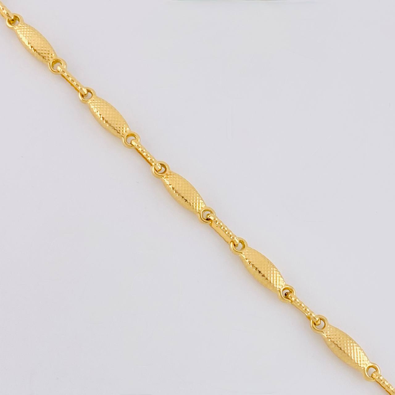 Bracelet Rustic Link 3.95g / 8 1/2 in / 3.3mm Yellow Gold 18K