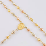Rosario Virgen Milagrosa 8.55g / 22 in / 4mm Tres Oros 18K