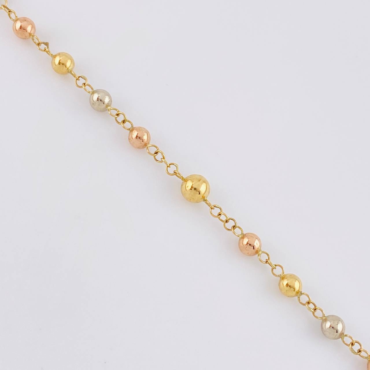 Rosario Virgen Milagrosa 8.55g / 22 in / 4mm Tres Oros 18K