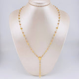 Rosario Virgen Milagrosa 8.55g / 22 in / 4mm Tres Oros 18K