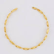 Pulso Rustico Líneas Paralelas 4.65g / 8 1/2 in / 3.7mm Oro Amarillo 18K