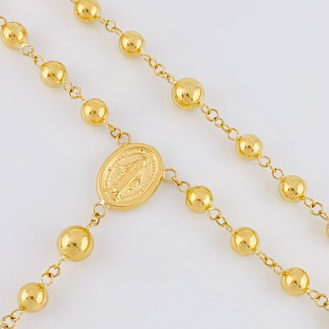 Rosario Virgen Milagrosa 12.25g / 24 in / 5mm Oro Amarillo 18K
