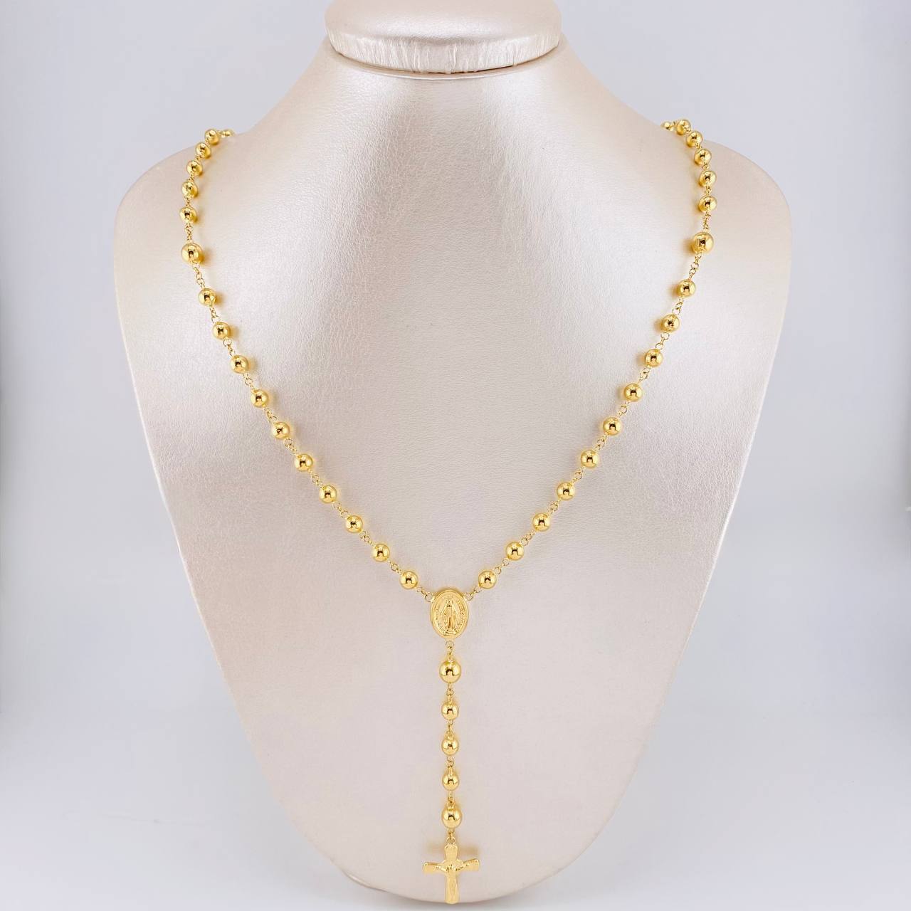 Rosario Virgen Milagrosa 12.25g / 24 in / 5mm Oro Amarillo 18K