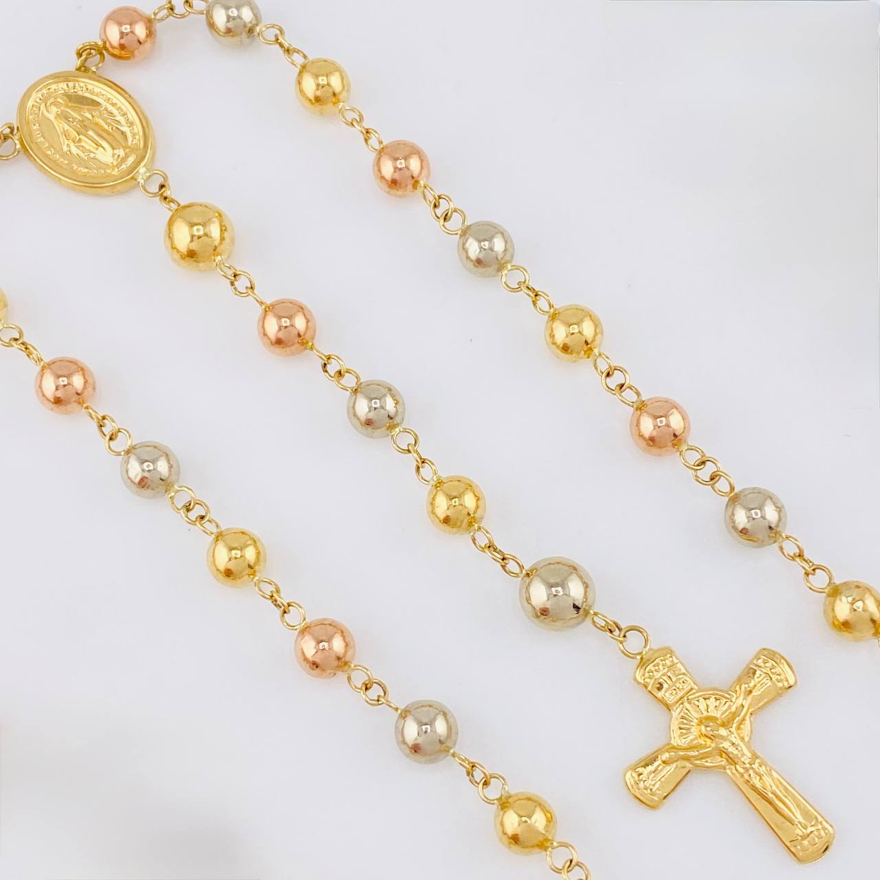 Rosario Virgen Milagrosa 12.05g / 24 in / 5mm Tres Oros 18K