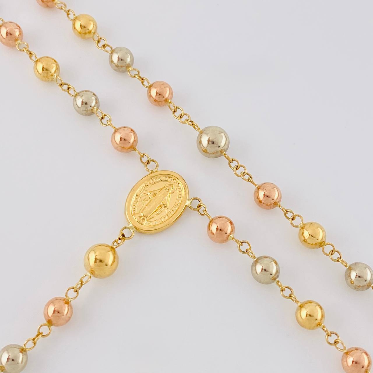 Rosario Virgen Milagrosa 12.05g / 24 in / 5mm Tres Oros 18K
