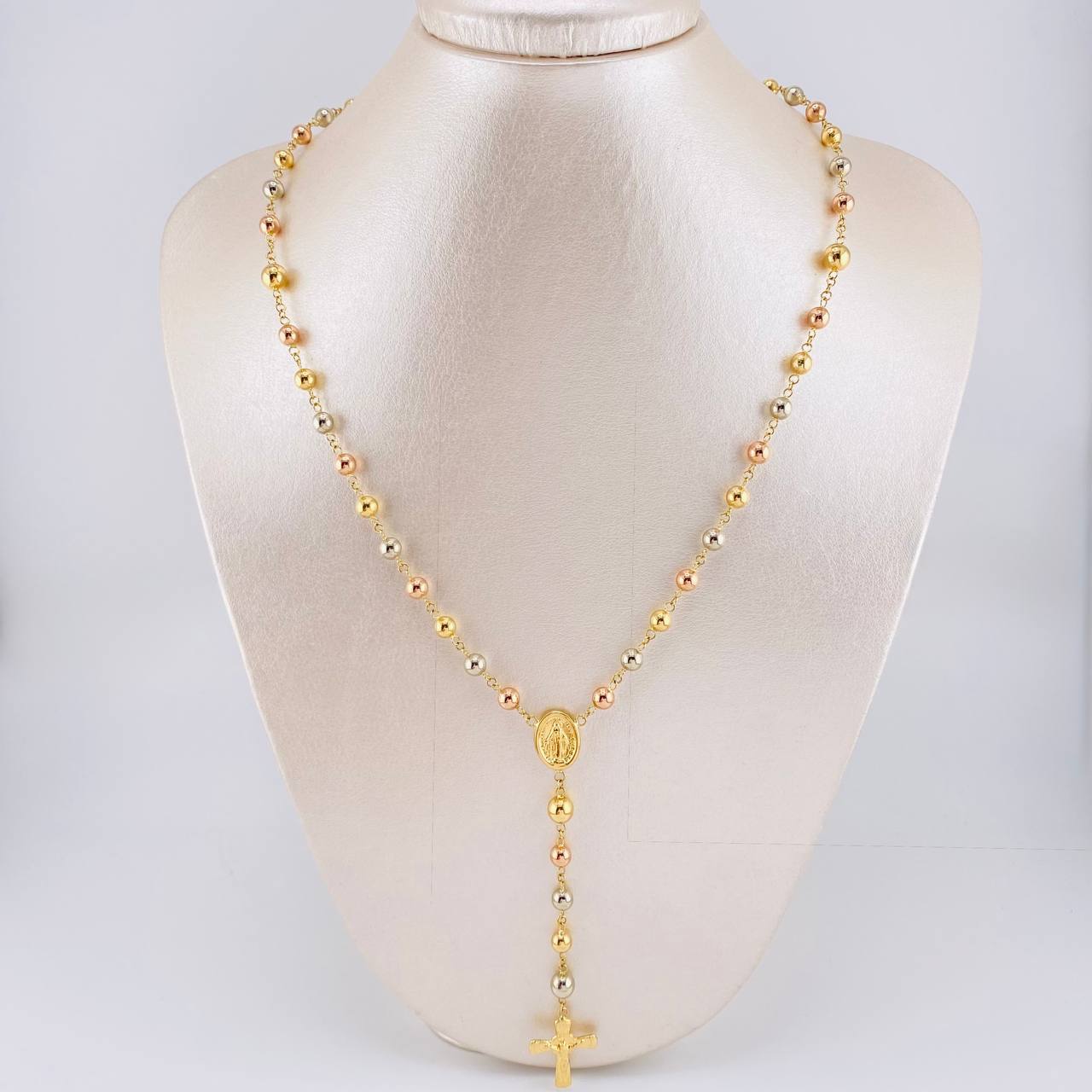 Rosario Virgen Milagrosa 12.05g / 24 in / 5mm Tres Oros 18K