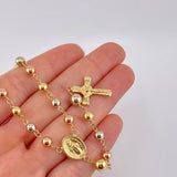 Rosario Virgen Milagrosa 12.05g / 24 in / 5mm Tres Oros 18K