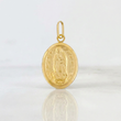 Pendant Virgin of Guadalupe Flat 0.95 g / 1 in Yellow Gold 18K
