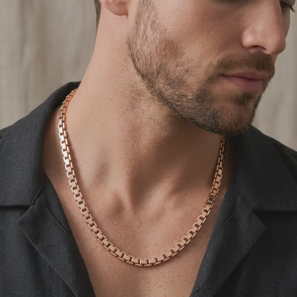 Venetian Chain 49g / 24 in / 5.6mm 18K Rose Gold
