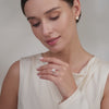 Anillo Cubo Diamantes 90pts 3.55g / T6 1/2 Oro Blanco 18K