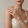 Anillo Solitario de Compromiso 4.2gr / T5 / Diamantes Blancos 1.4QTS Oro Blanco (Joya)