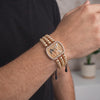 Black Bracelet Saint Michael Archangel 16.25g / 18K Gold &