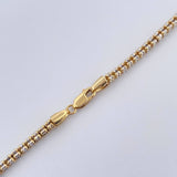 Cadena Ice 26.15gr / 27 3/4 in / Dos Oros Amarillo Blanco +4 18K &