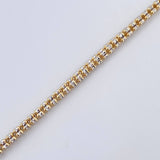 Cadena Ice 26.15gr / 27 3/4 in / Dos Oros Amarillo Blanco +4 18K &