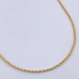 Cadena Lazo 2.45gr / 23 1/2 in / 2mm Oro Amarillo +3 18K &