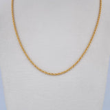 Cadena Lazo 2.45gr / 23 1/2 in / 2mm Oro Amarillo +3 18K &
