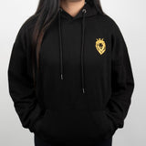 Buzo hoodie Gold Lovers negro