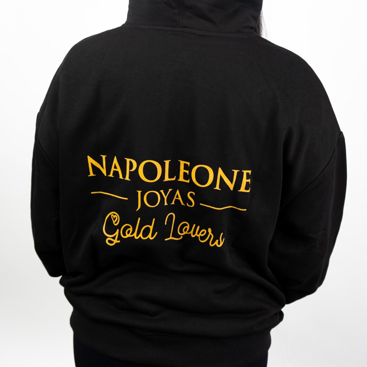 Buzo hoodie Gold Lovers negro